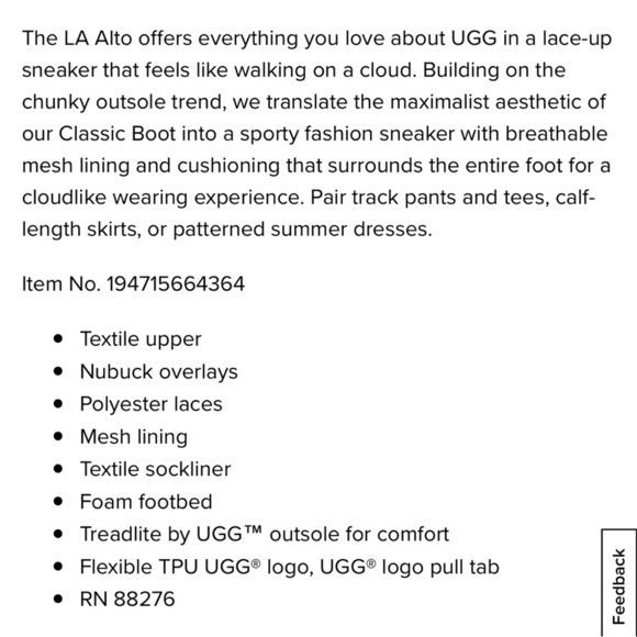 UGG LA Alto Cloud Lace sneakers - Picture 12 of 12